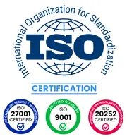 ISO/IEC 27001:2022, ISO 20252:2019, ISO 9001 : 2015 Iso 1