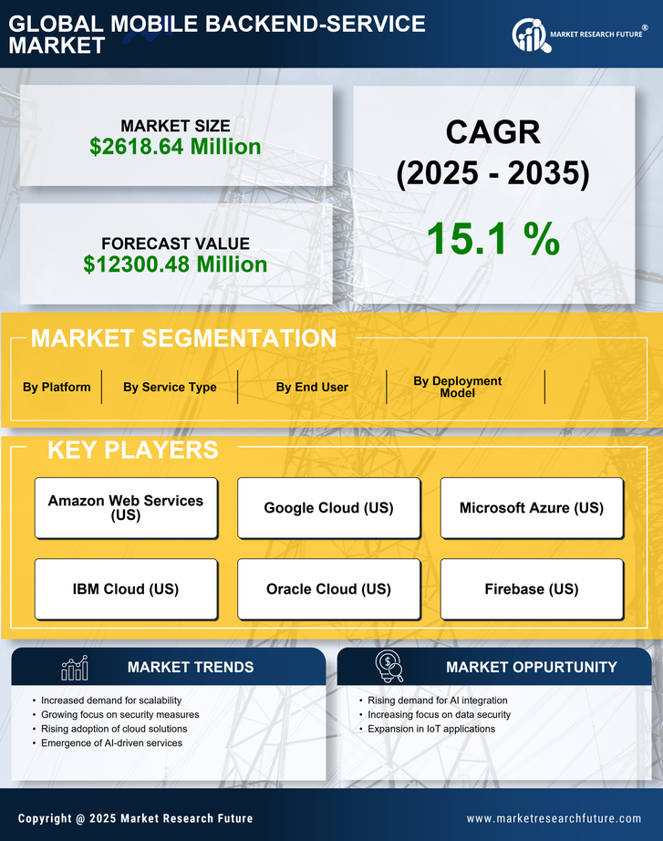US Mobile Backend Service Market Infographic