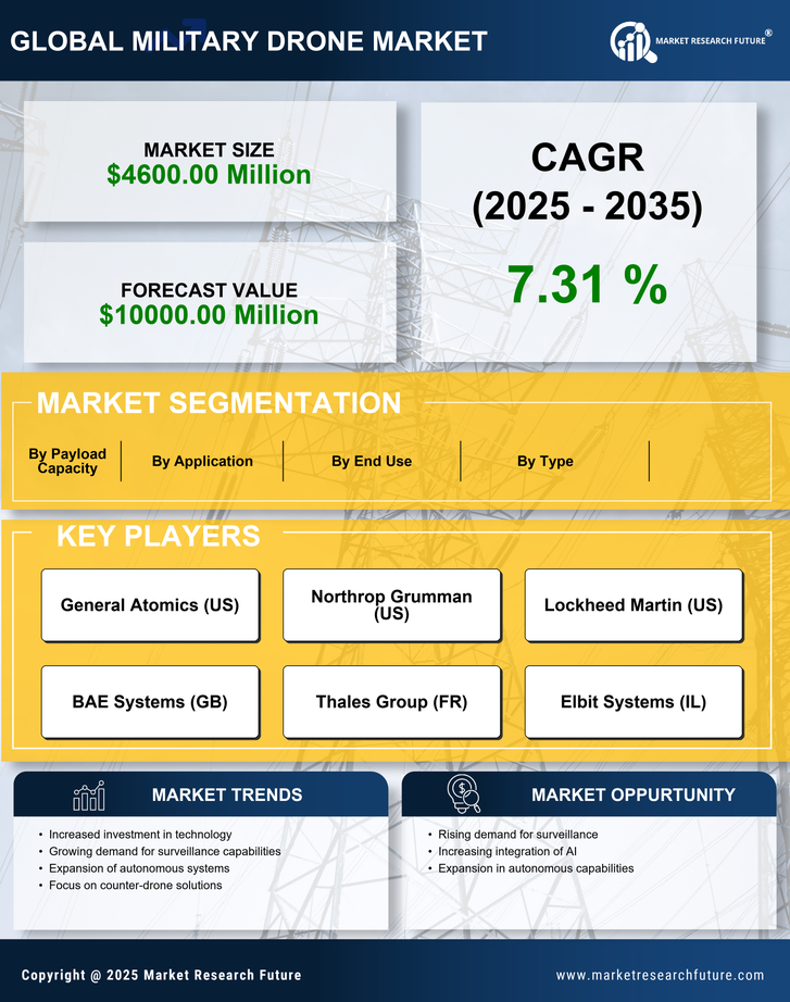 US Military Drone Market Infographic