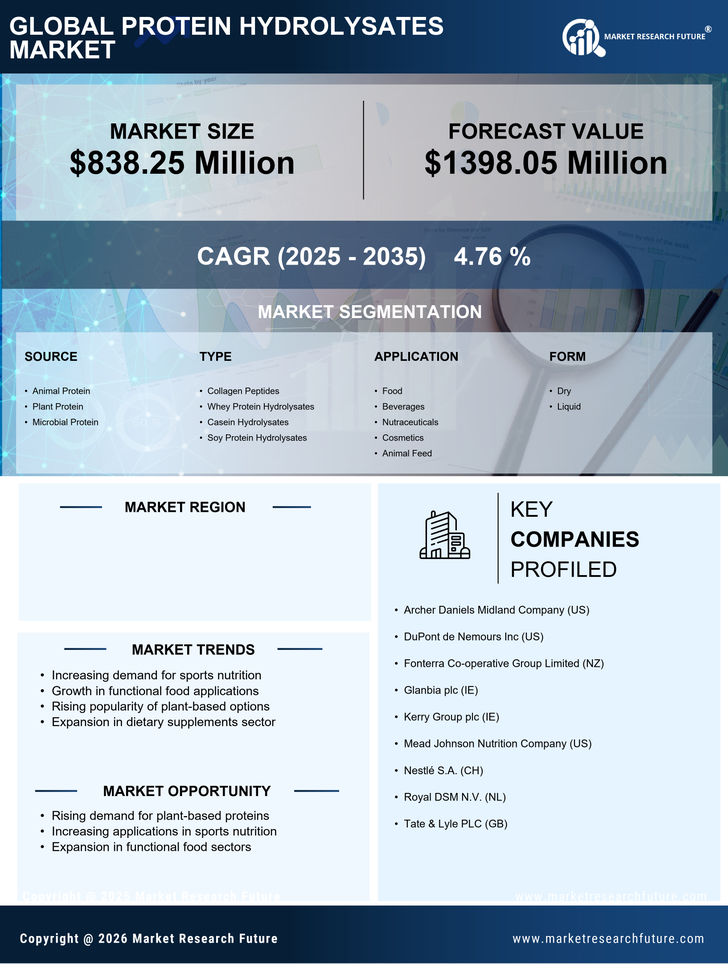 US Protein Hydrolysates Market Research Report — Forecast till 2035 Infographic