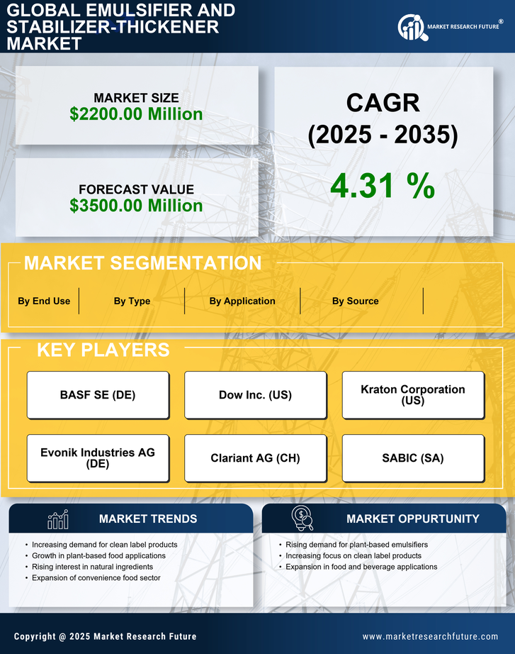 US Emulsifier Stabilizer Thickener Market Report — Forecast till 2035 Infographic