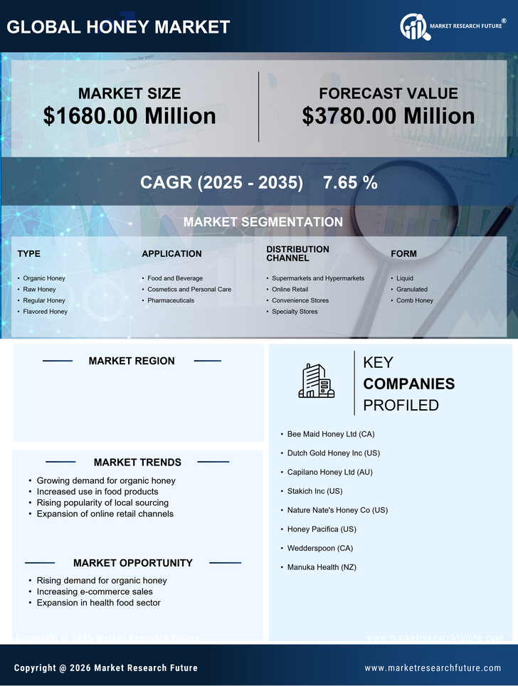 US Honey Market Research Report — Forecast till 2035 Infographic
