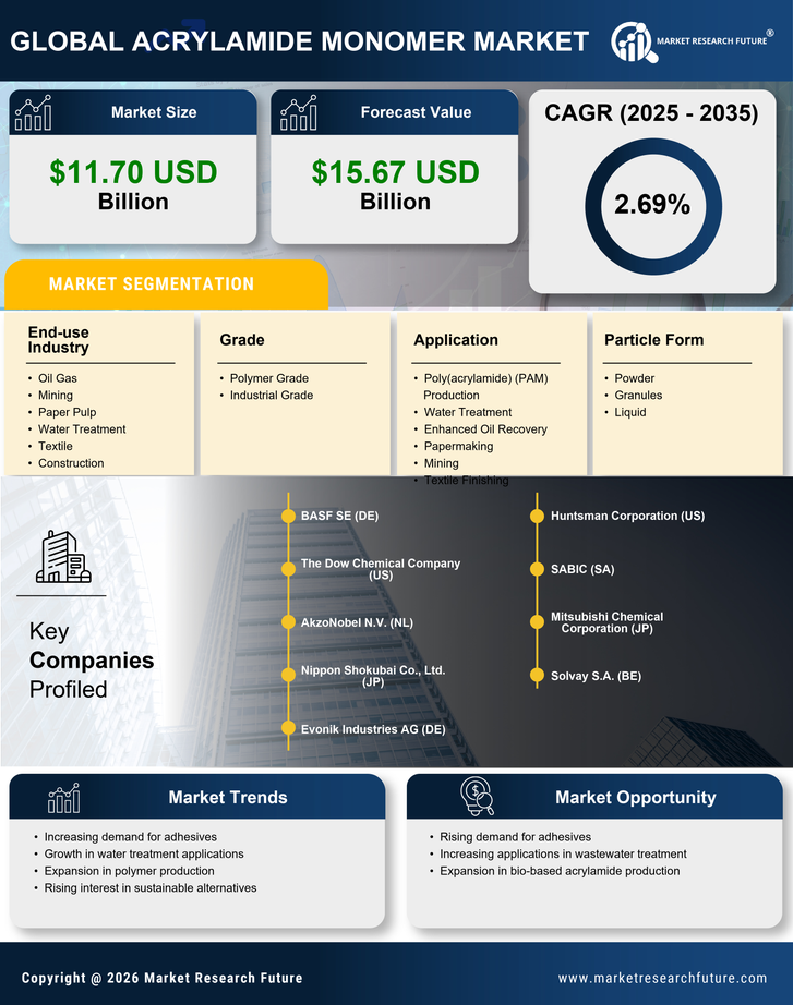 Acrylamide Monomer Market Research Report - Global Forecast by 2035 Infographic