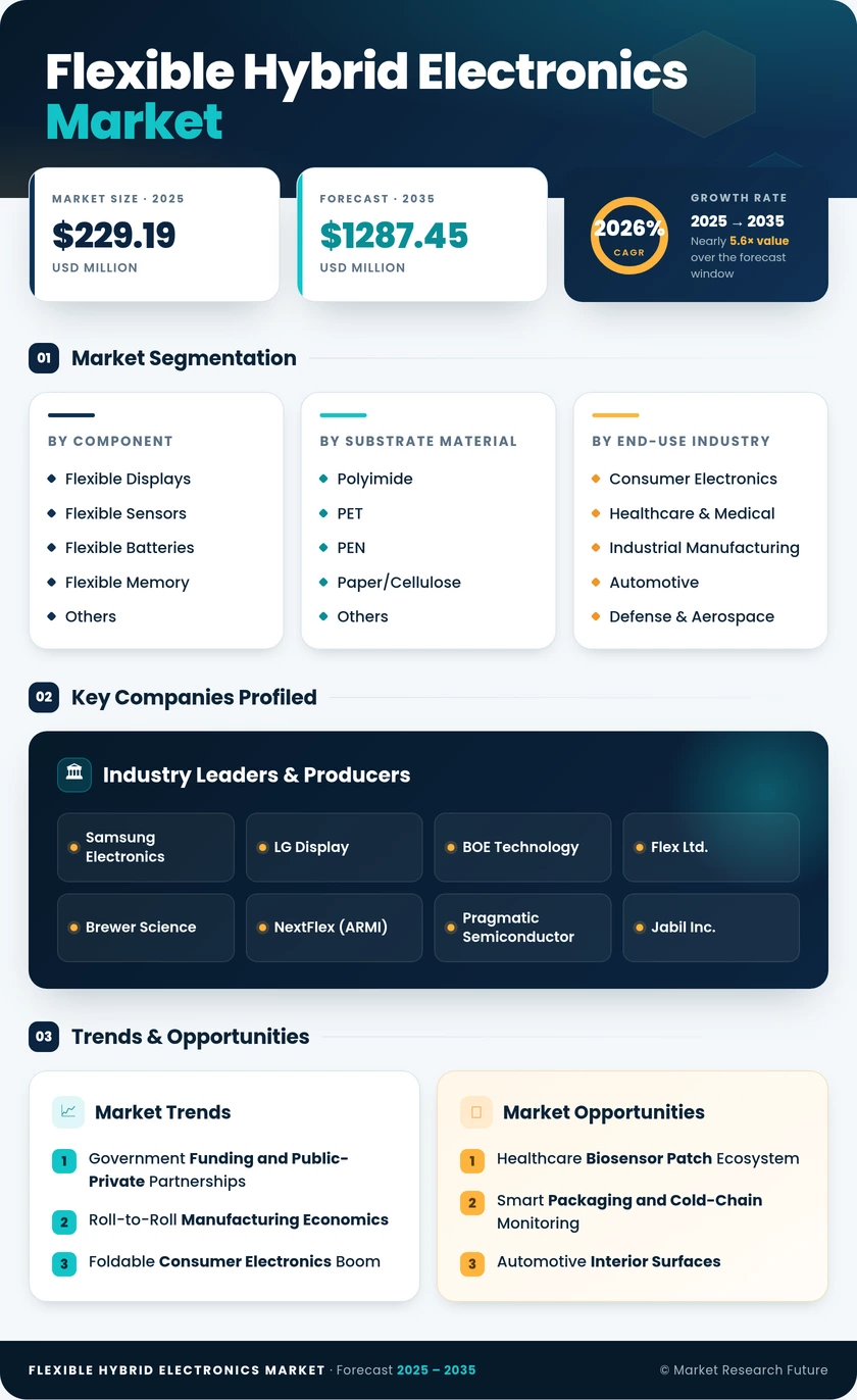 Flexible Hybrid Electronics Market Research Report—Forecast Till 2035 Infographic