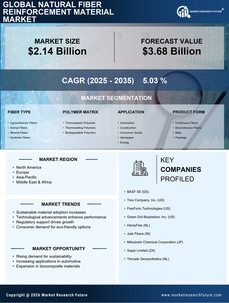 Natural Fiber Reinforcement Material Market Research Report - Global Forecast By 2035 Infographic
