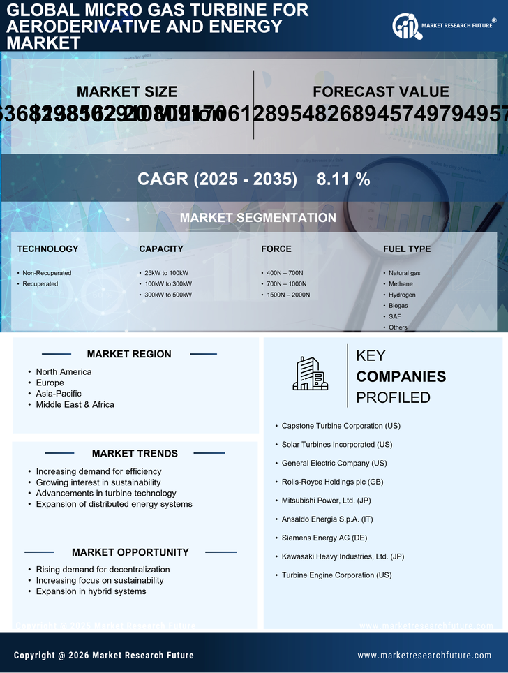 Micro Gas Turbine for Aeroderivative and Energy Market Research Report — Global Forecast till 2035 Infographic