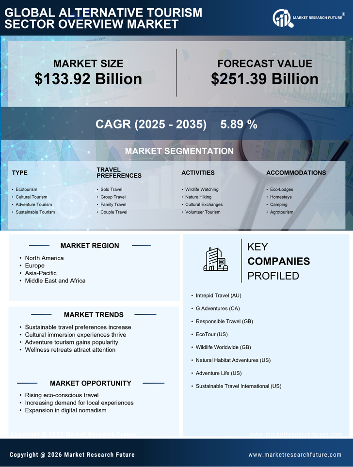 Alternative Tourism Sector Overview Market Research Report - Forecast Till 2035 Infographic