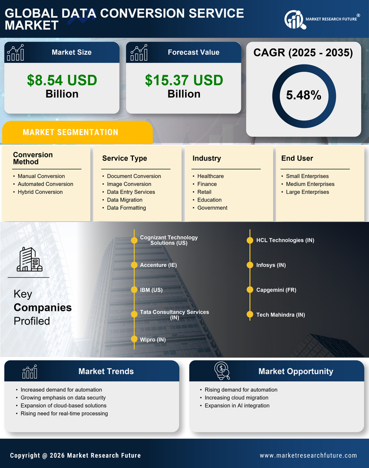 Data Conversion Service Market Research Report - Global Forecast till 2035 Infographic