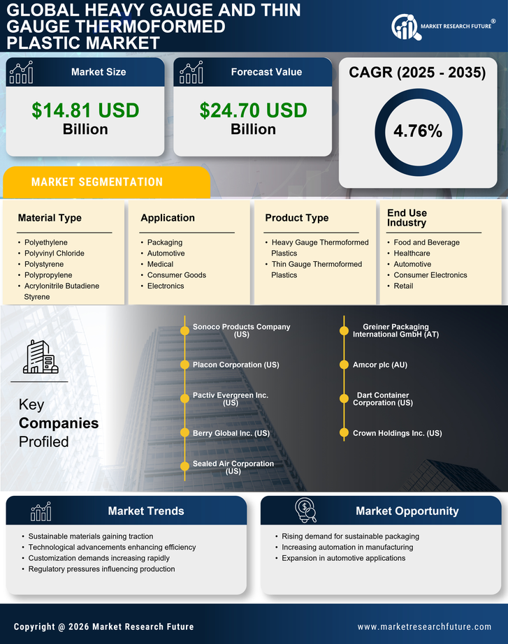 Heavy Gauge and Thin Gauge Thermoformed Plastic Market Research Report — Global Forecast till 2035 Infographic