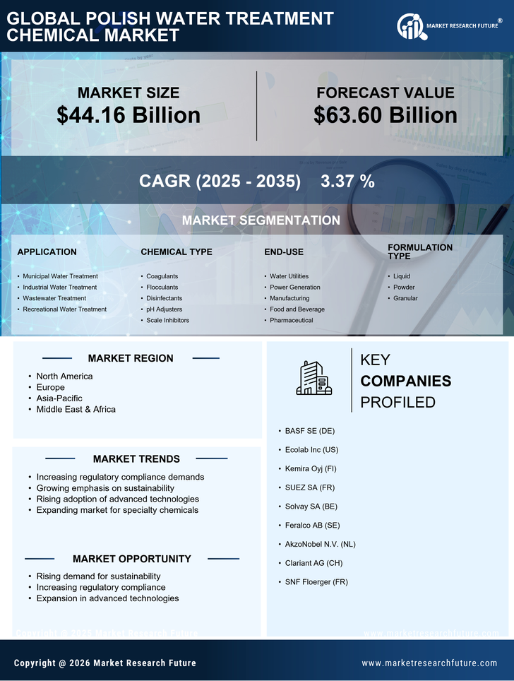 Polish Water Treatment Chemical Market Research Report — Global Forecast till 2035 Infographic