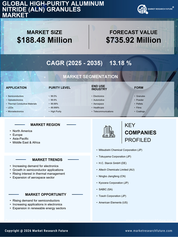High-Purity Aluminum Nitride (AlN) Granules Market Research Report - Global Forecast by 2035 Infographic