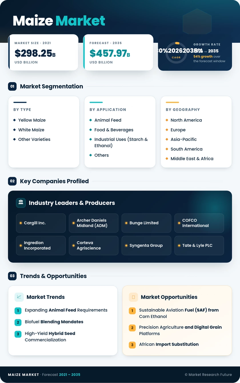 Maize Market Research Report — Global Forecast till 2035 Infographic