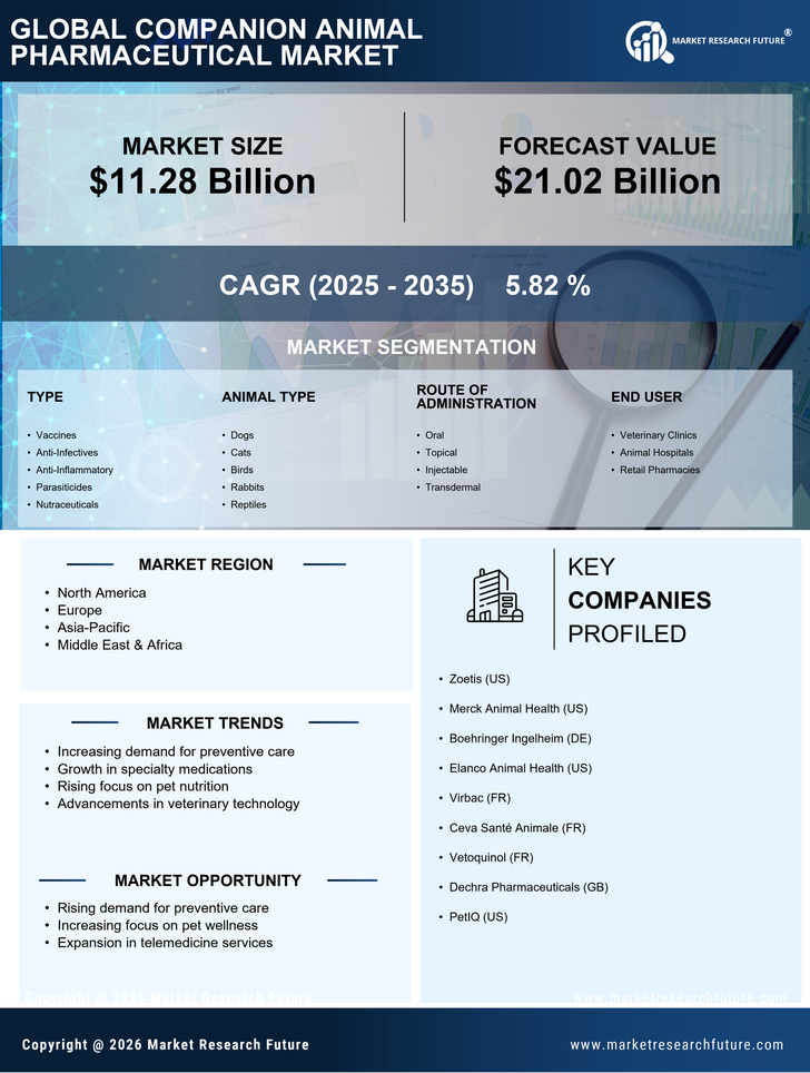 Companion Animal Pharmaceutical Market Research Report — Global Forecast till 2035 Infographic