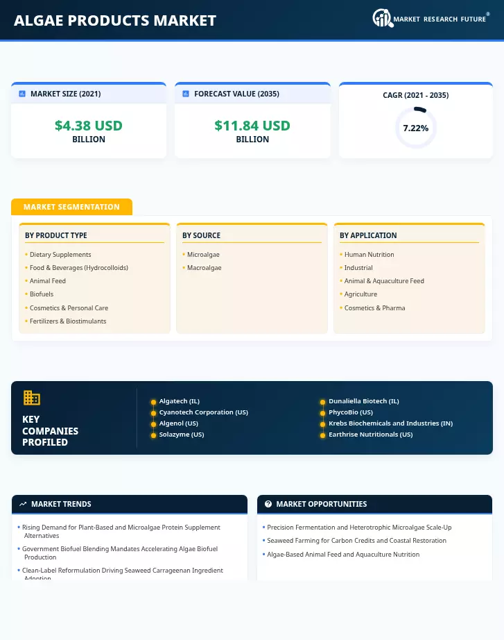 Algae Products Market Research Report- Forecast till 2035 Infographic