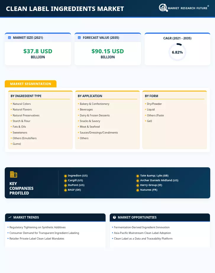 Clean Label Ingredients Market Research Report– Forecast to 2035 Infographic