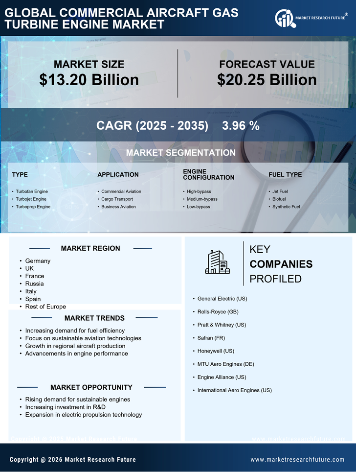Europe Commercial Aircraft Gas Turbine Engine Market Infographic