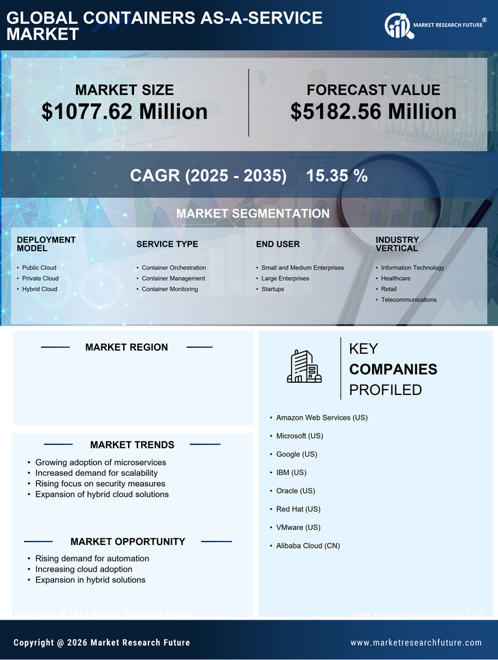 China Containers As A Service Market Research Report - Forecast to 2035 Infographic