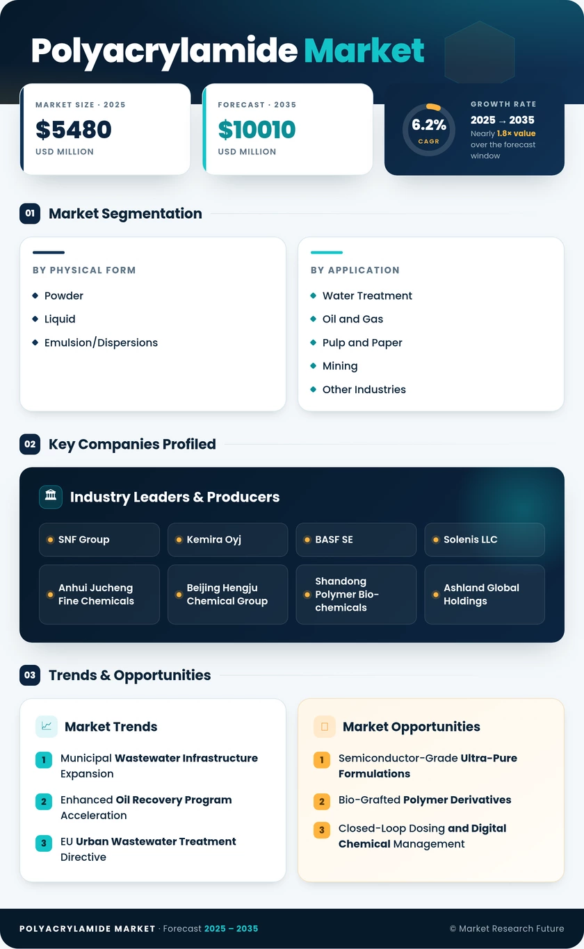 Polyacrylamide Market Research Report - Global Forecast till 2035 Infographic