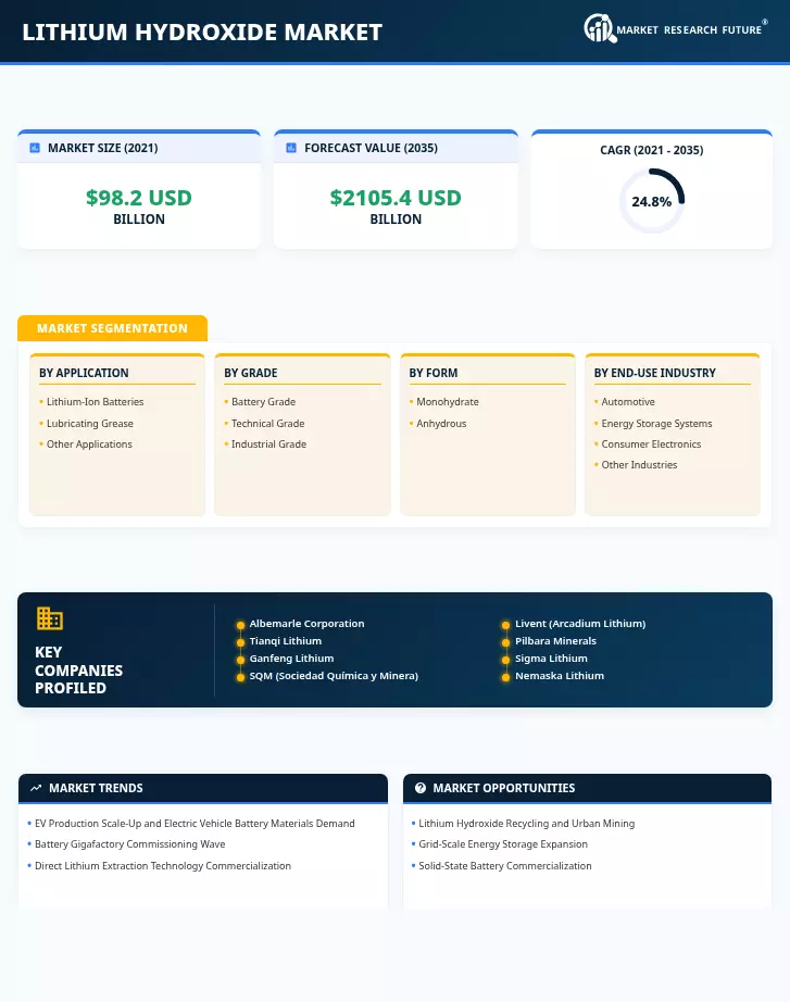 Lithium Hydroxide Market Research Report- Forecast to 2035 Infographic