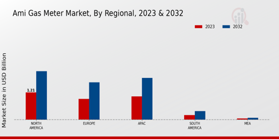 AMI Gas Meter Market Regional Insights