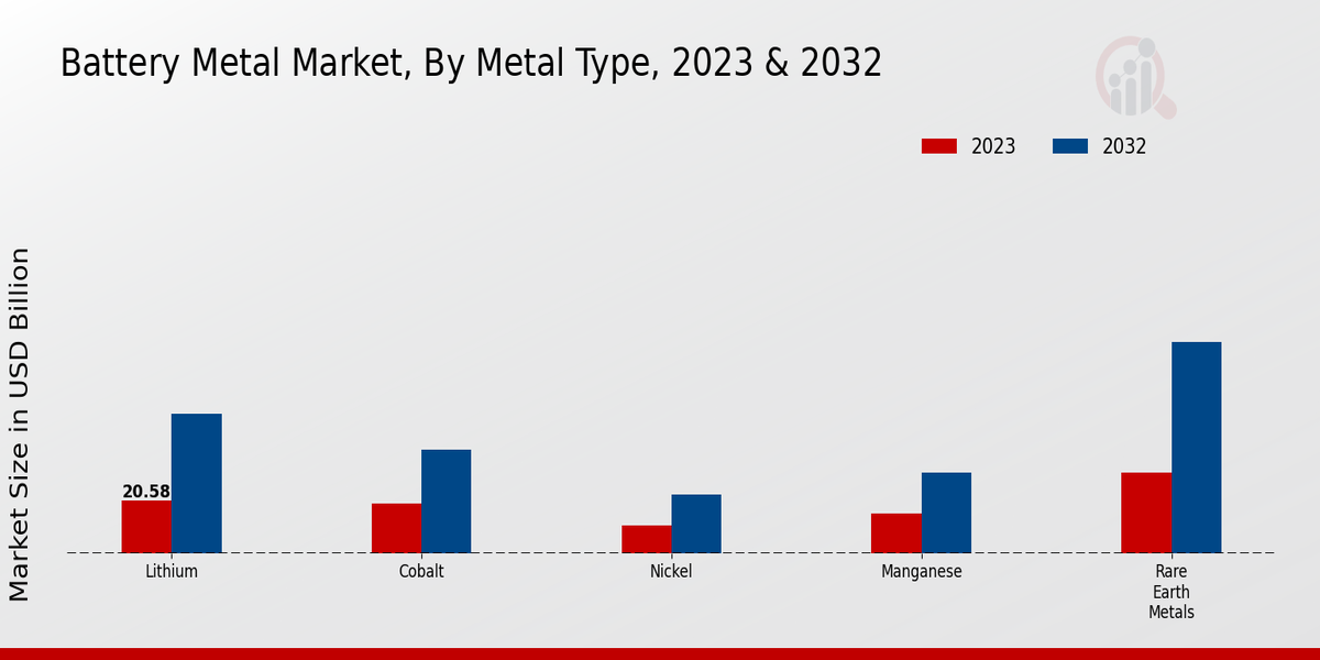 Battery Metal Market Metal Type
