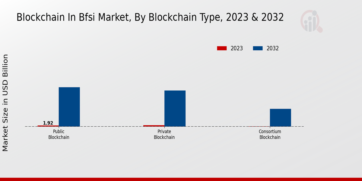 Blockchain in BFSI Market Blockchain Type Insights