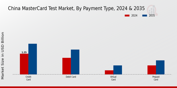 China Master Card Market Test Market Segment
