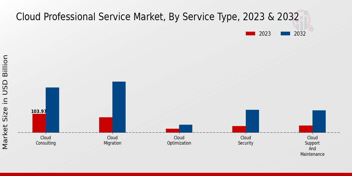 Cloud Professional Service Market Service Type Insights