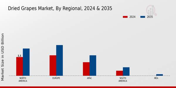 Dried Grapes Market Regional Insights