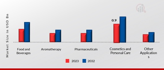 Europe Essential Oils Market, by Application, 2023 & 2032 