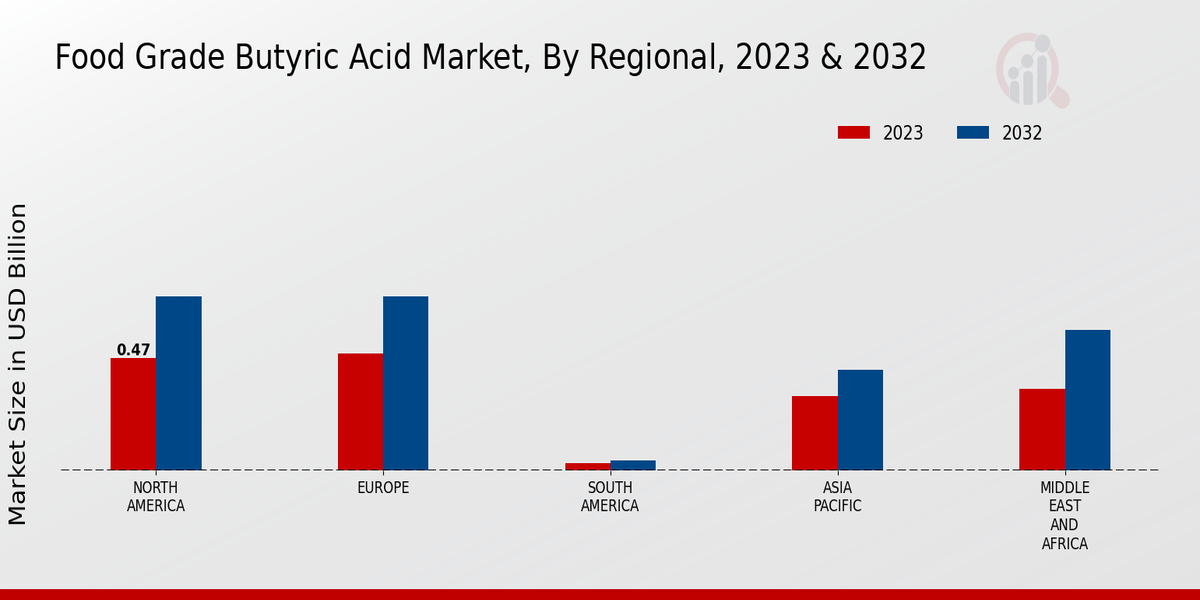 Food Grade Butyric Acid Market Regional Insights 