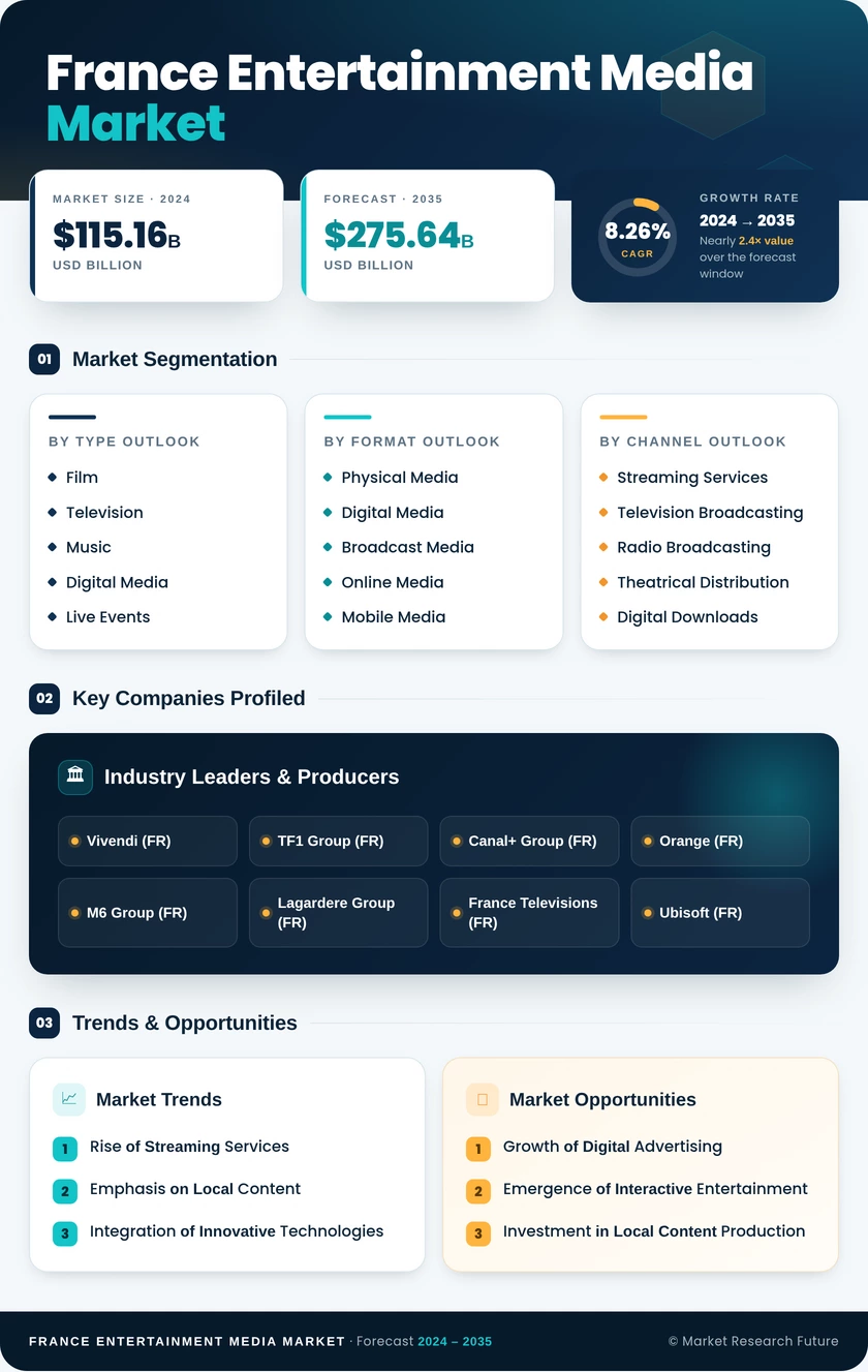France Entertainment Media Market Research Report - Global Forecast till 2035 Infographic