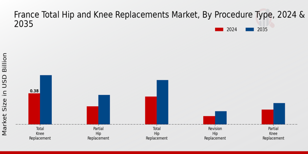 France Total Hip Knee Replacements Market Segment