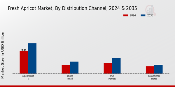 Fresh Apricot Market Distribution Channel Insights