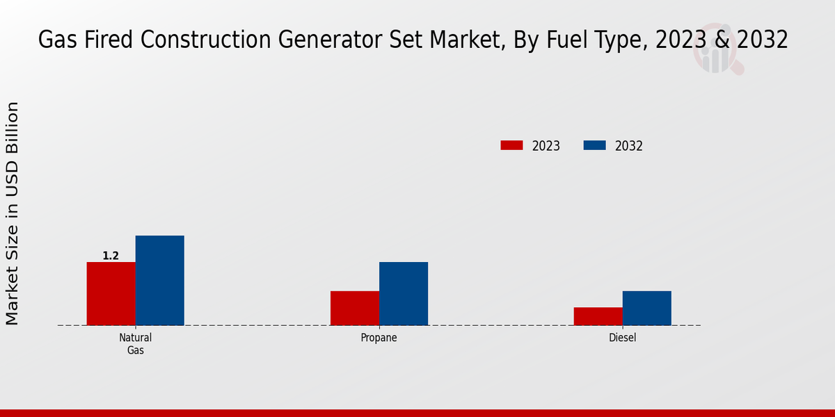 Gas-Fired Construction Generator Set Market Fuel Type