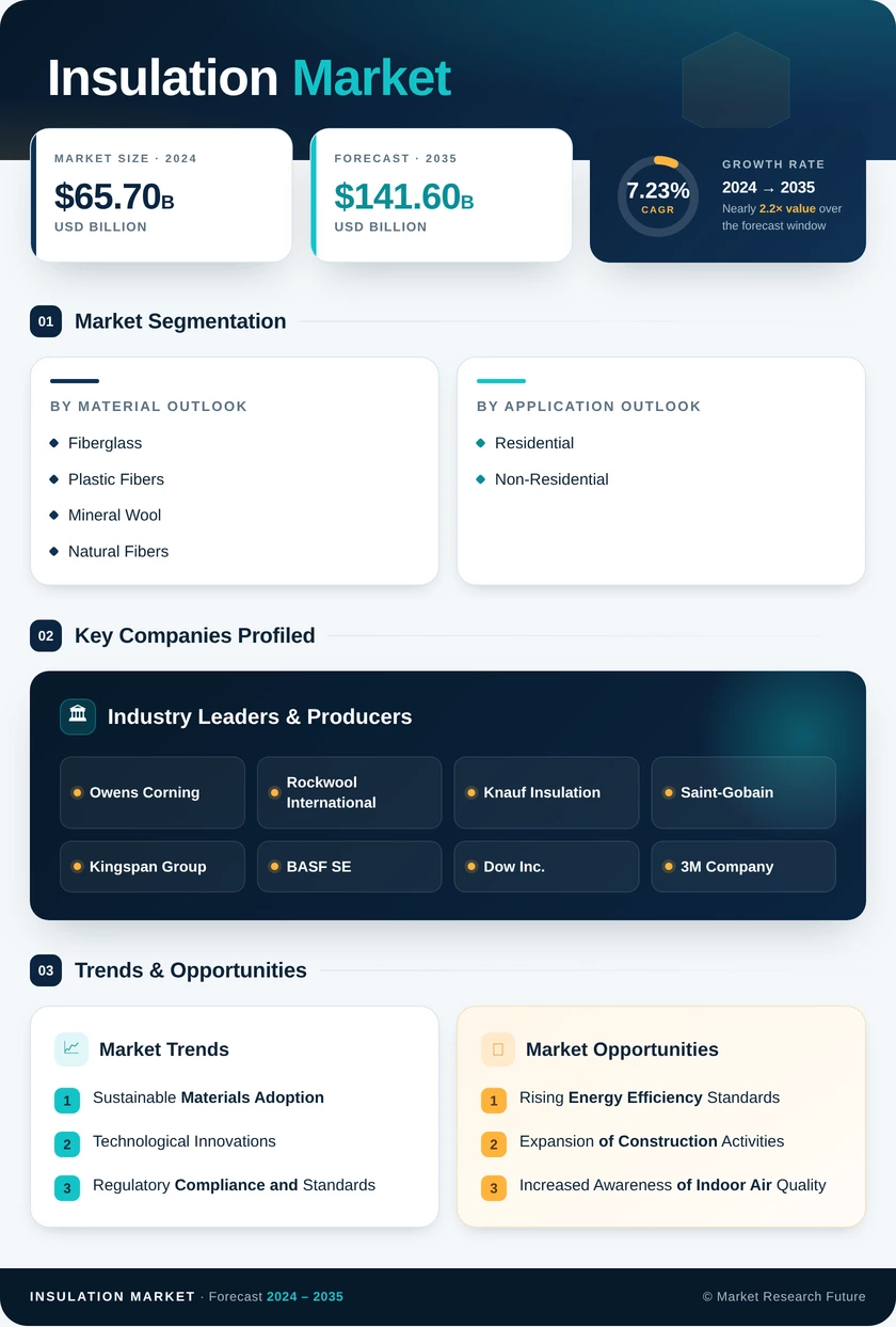 Insulation Market Research Report - Global Forecast to 2035 Infographic