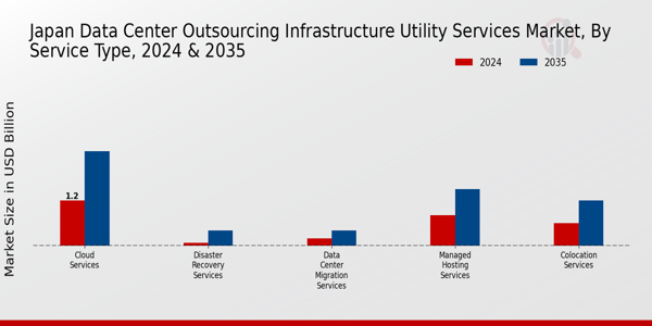 Japan Data Center Outsourcing Infrastructure Utility Services Market Segment