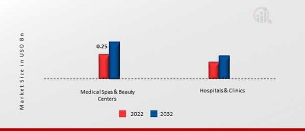 Latin America Aesthetics Market, by End-User, 2022 & 2032