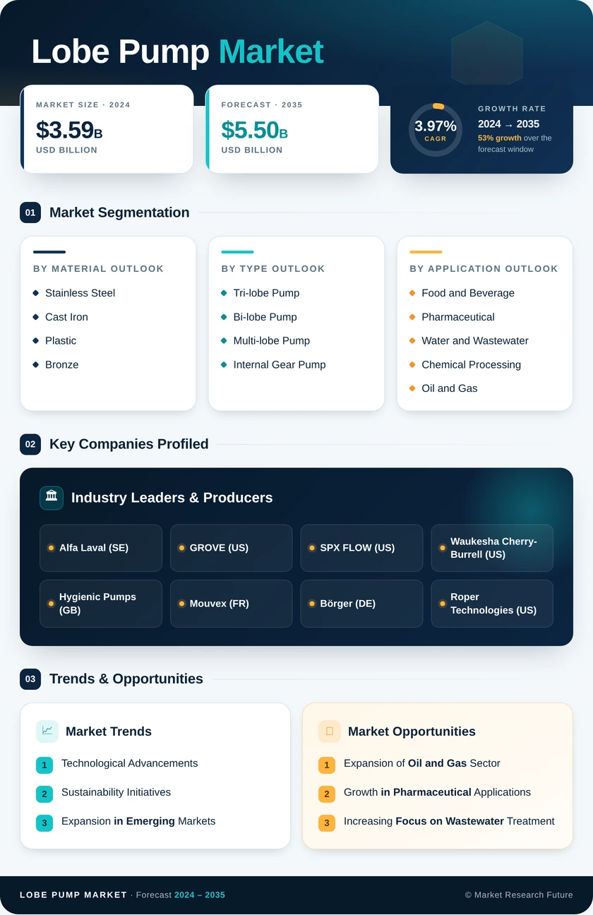 Lobe Pump Market Research Report- Global Forecast till 2035 Infographic