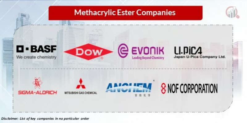 Methacrylic ester Key Players