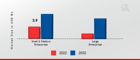 Mobile Analytics Market, by Organization Size, 2022 & 2032