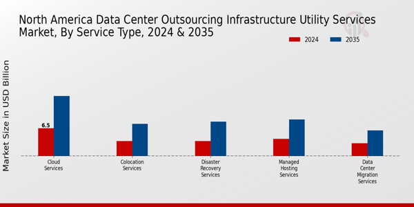 North America Data Center Outsourcing Infrastructure Utility Services Market Segment