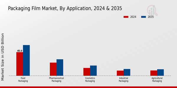  Packaging Film Market BY Application