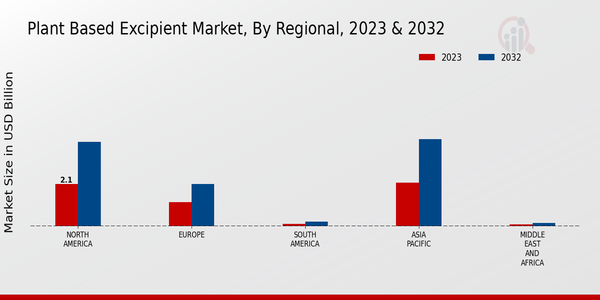 Plant Based Excipient Market, by Region 2023 & 2032