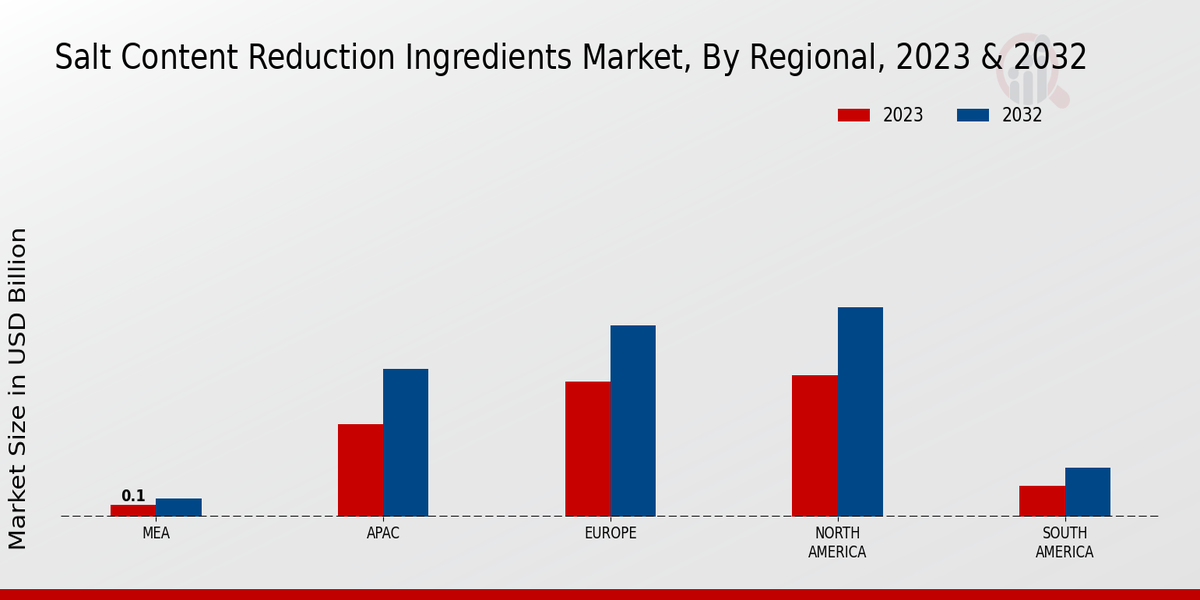 Salt Content Reduction Ingredients Market Regional Insights