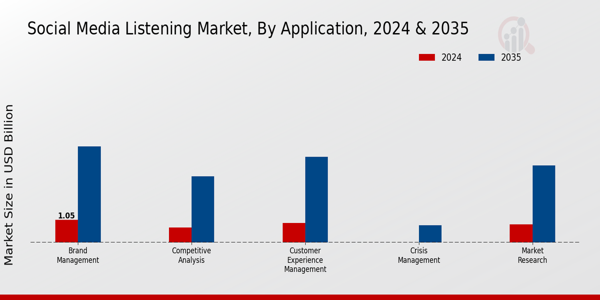 Social Media Listening Market Application Insights Â