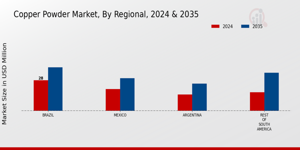 South America Copper Powder Market Region
