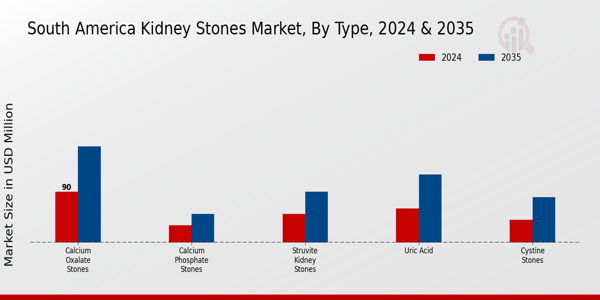 South America Kidney Stones Market Segment Insights