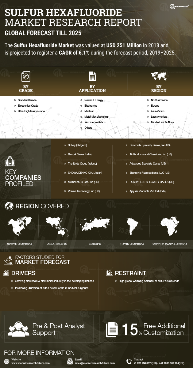 Sulfur Hexafluoride Market Research Report - Global Forecast till 2030 Infographic