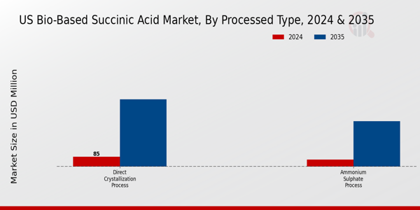 US Bio-Based Succinic Acid Market Processed Type Insights